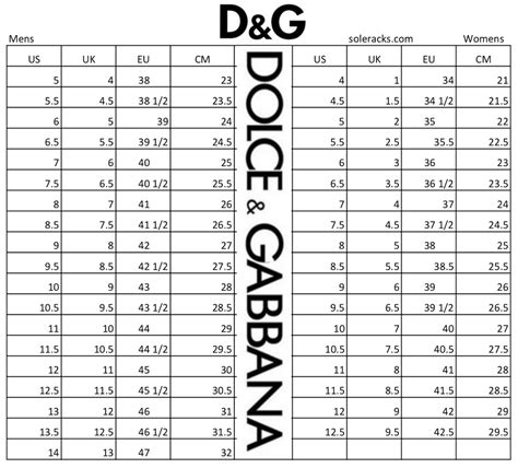 dolce and gabbana size chart women's clothing